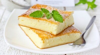 Casseruola di ricotta per la gotta